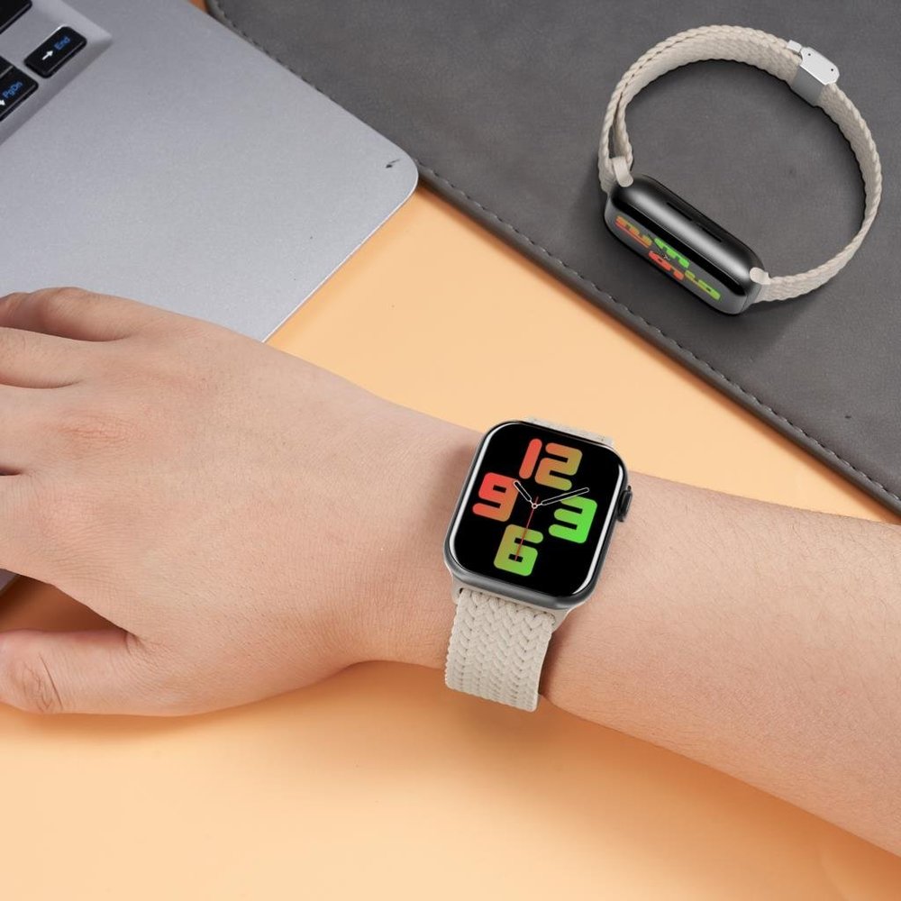 NEW Adjustable Star Unity Braided Solo Loop For Apple Watch - Picture 3 of 4